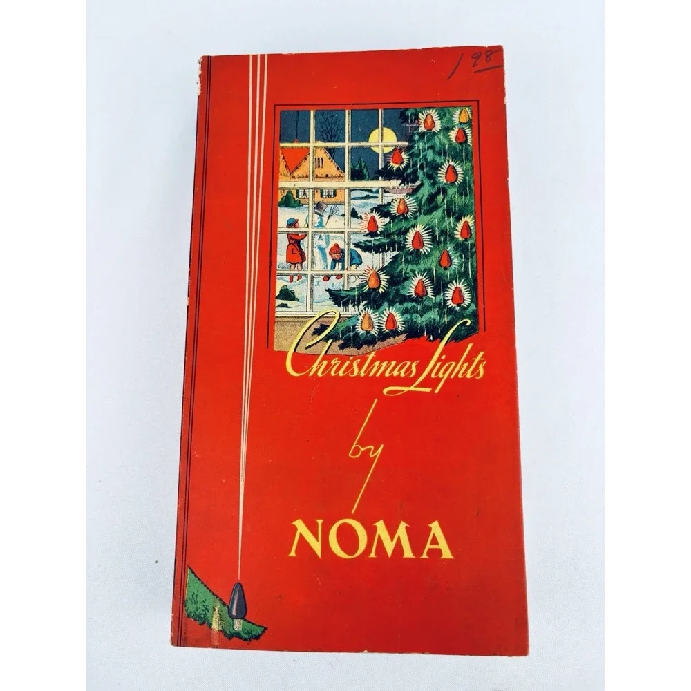 Vintage NOMA Christmas Lights #3010 Original Box MCM Holiday 1930s- 1940s Works